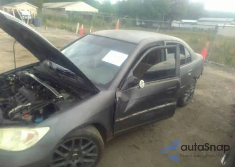 2005 Honda Civic Vp из США, поврежденный, VIN 2HGES16375H626222